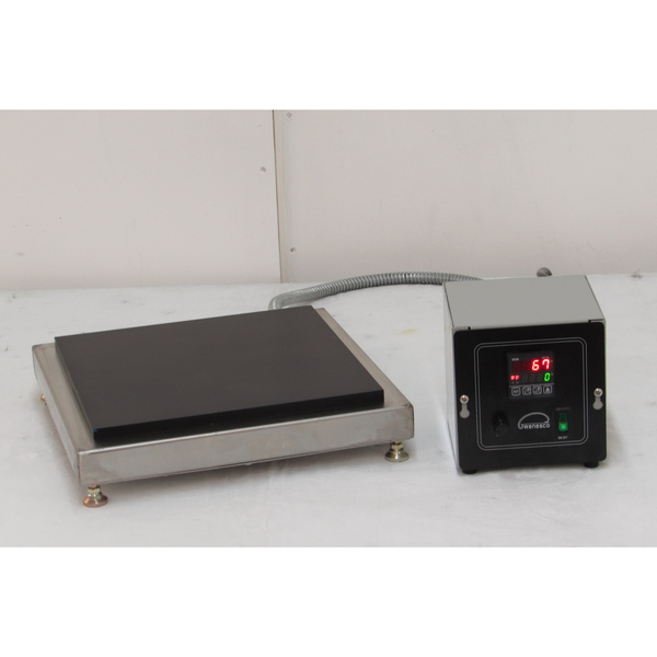 Wenseco Hot Plate, Industrial 12"x12"x.5" Anodized Aluminum Plate, Dig Control HP1212